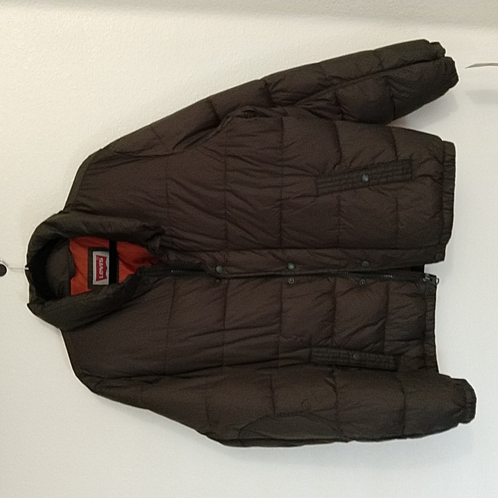 NWT Levi's Men's Puffer Jacket Large, Olive Color